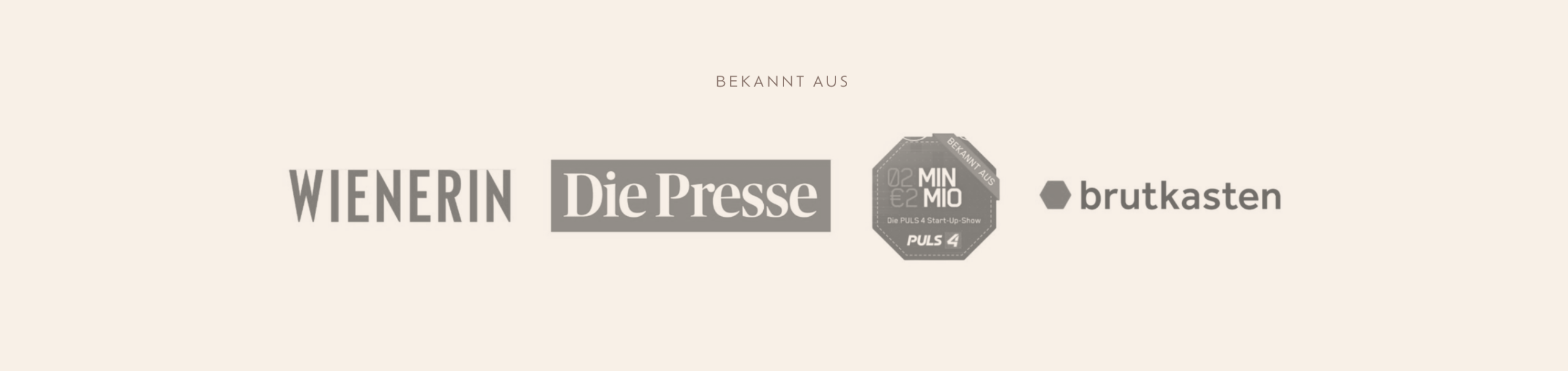 Bekannt aus WIENERIN, Die Presse, 2 Minuten 2 Millionen auf PULS 4 und brutkasten
